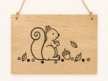 Schild "Eichhörnchen"