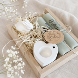 Geschenkset Kerzen klein "Ostern" mit Häschen Mio