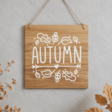 Schild "Autumn"