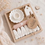 Geschenkset Tablett "Mama du bist wundervoll"