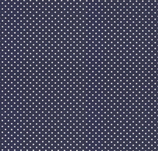 Piqué - Capri - blau weiße Punkte (2mm) - 100% Baumwolle - Webstoff - Breite ca. 150 cm - Oeko-Tex®-Standard 100