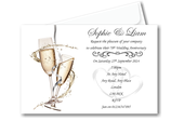 Personalised 70th - Platinum Wedding Anniversary Invites Ref A14