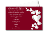 Personalised 30th - Ruby Wedding Anniversary Invites Ref A11