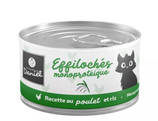 Effilochés monoprotéique au poulet et riz - 85g