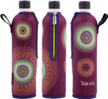 Dora's Glasflasche mit Neoprenbezug mit Motiv 500 ml