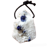 Lapislazuli (Lazurit) in Calcit Matrix, Anhänger