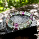Regenbogen Fluorit Armband