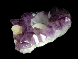 AMETHYST mit Calcit Kerzenhalter