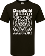T-shirt discharge black tiger