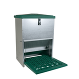 Futterautomat mit Trittklappe 12 Kg Vorteile keine Mäüse oder Spatzen die das Futter weg fressen.
