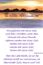 In stiller Anteilnahme - Bibelspruch