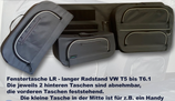 FENSTERTASCHEN-Set FÜR DEN VW T5 BIS T6.1 MIT LANGEM RADSTAND