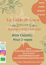 bon cadeau 1 dégustation