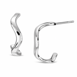 AP1133 Silberohrstecker wellig