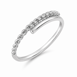 R1144 Silberring schmal Twist