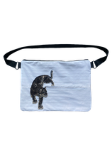 Standard Bag creme gestreift mit Leo Patch