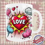 Mug St Valentin Love Comics