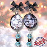 BO Cabochon longues Snowman couple Steampunk