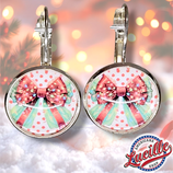 BO Cabochon Noeud Noël Guirlande