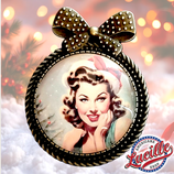 Broche vintage Pinup Christmas