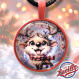 Pendentif Noël Petit Renne avec cordon