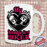 Mug St Valentin Heart to a Biker