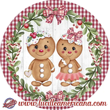 Sous verre/bouteille Gingerbreads boy and girl
