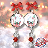 BO Cabochon longues Cupcake de Noël