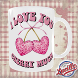 Mug St Valentin Love Cherry