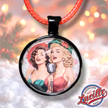 Pendentif Noël Pinup Singers avec cordon