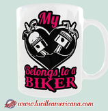 Mug St Valentin Heart to a Biker