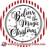 Sous verre/bouteille Believe Magic Christmas