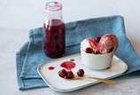 Dessert Fruchtsoße Kirsche