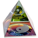 Pyramide de cristal Yin Yang