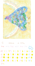 2025  星と石とチャクラをつなぐカレンダー
