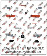 Decalsatz Basisapplikationen MB GLC H0