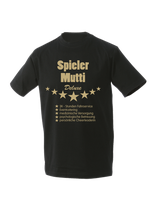 +T-Shirt VB143b Spielermutti schwarz/gold