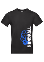 T-Shirt HB81b Match 2 schwarz/weiß/neonblau