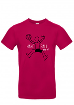 T-Shirt HB183 Play it pink/weiß/schwarz