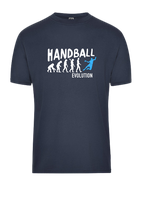 +T-Shirt HB223 Evolution marine/weiß/neonblau