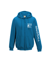 Kapuzenjacke HB17 Victory türkis/weiß