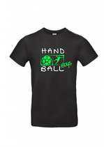 T-Shirt HB42 Boys schwarz/weiß/neongrün