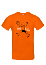 +T-Shirt HB180 Play it orange/weiß/schwarz