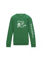 Handball Sweater Boys kellygrün/weiß HB10