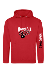Hoodie HB 236 rot/weiß/schwarz