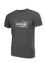 +T-Shirt HB228 PD dunkelgrau/weiß/iceblue