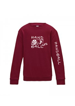 Handball Sweater Girls burgund/weiß