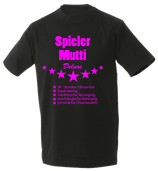 Spielermutti T-Shirt schwarz/pink
