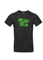 +T-Shirt VB258 Schule NEU schwarz/weiß/neongrün