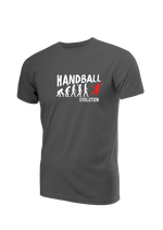 +T-Shirt HB224 Evolution dunkelgrau/weiß/rot